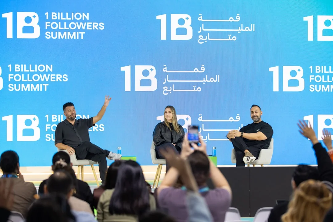 Sticky notes with holiday marketing ideas clipped to a wall grid.